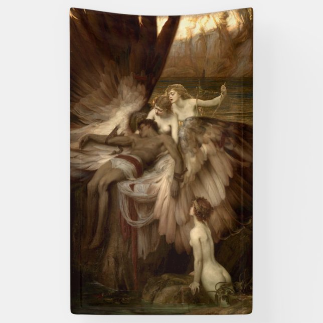 Banderoles La complainte pour Lcarus par Herbert Draper 1898 (Vertical)