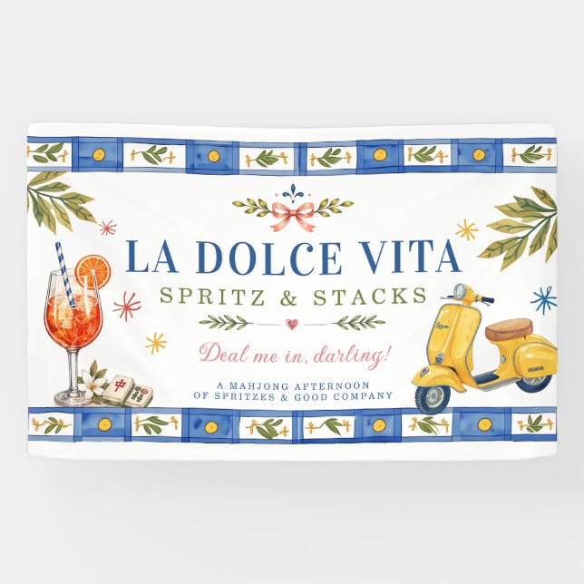 Banderoles La Dolce Vita Spritz & Stacks (Horizontal)