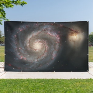 Banderoles La galaxie de Whirlpool M51 et son compagnon dans 