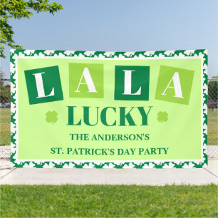 Banderoles La La Lucky Fête de la Saint-Patrick