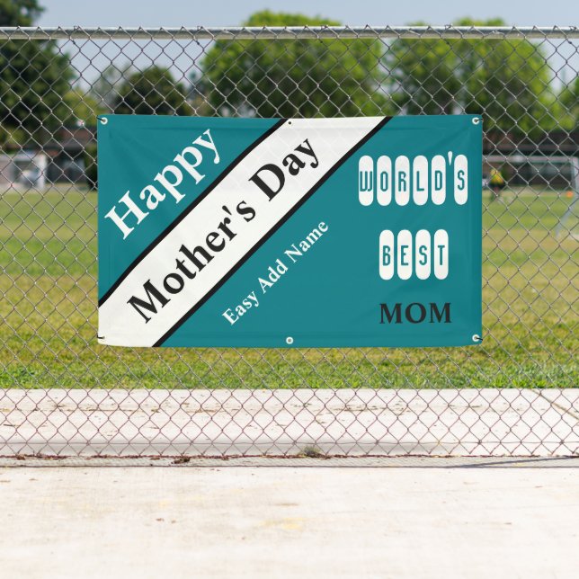 Banderoles La Meilleure maman de Worlds (En situation)