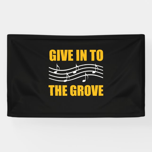 Banderoles La Musique Se Transforme En Grove (Horizontal)
