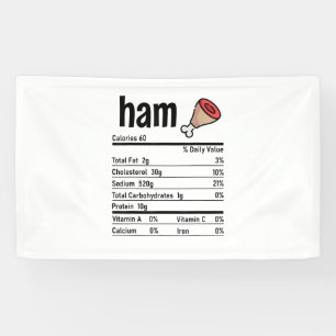 Banderoles La nutrition du jambon Correspond à la famille Tha