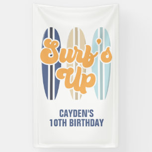Banderoles La planche de surf est à son maximum pour l'annive