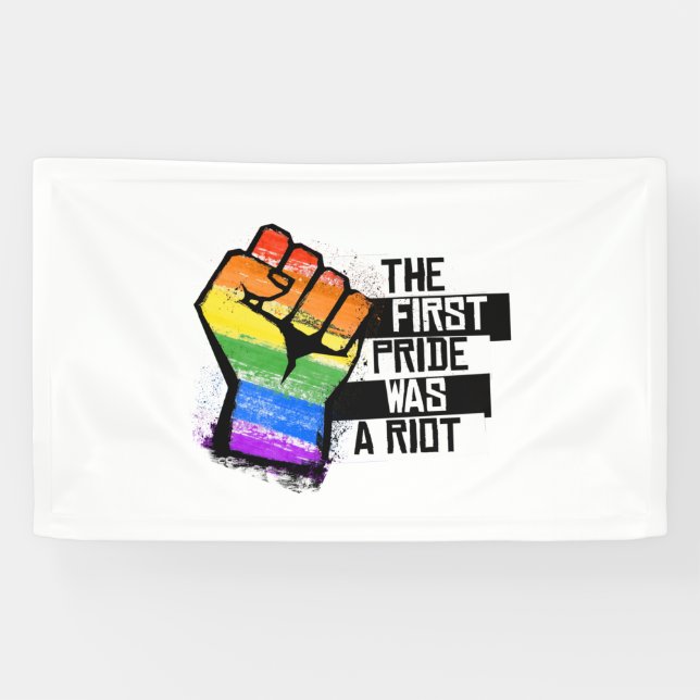 Banderoles La première fierté était une émeute (Horizontal)