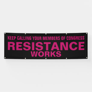 Banderoles La résistance du congrès d'appel fonctionne le