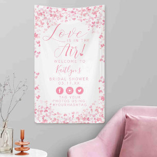 Banderoles La Saint-Valentin Love Is In The Air Bridal Shower