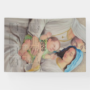 Banderoles La Sainte Famille : Amour Divin Calendrier 2026