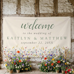 Banderoles La Suite de Mariage de Prairie de Fleurs Sauvages 
