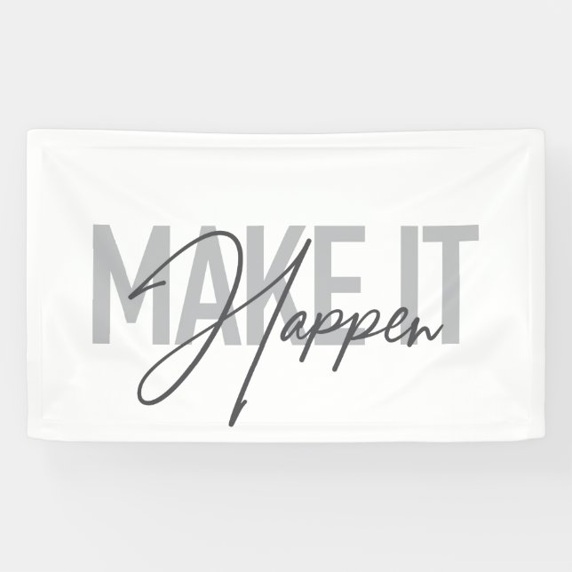 Banderoles La typographie moderne, simple, cool (Horizontal)