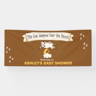 Banderoles La vache sauta au-dessus de la lune Bienvenue