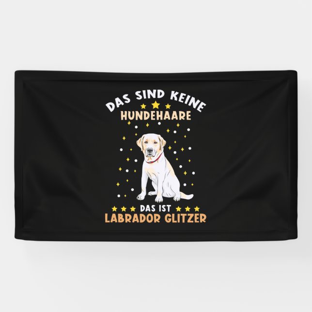 Banderoles Labrador Glitter (Horizontal)