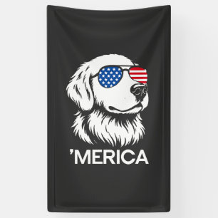 Banderoles Labrador patriotique drapeau américain Quatre Juil