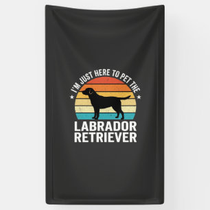 Banderoles Labrador Retriever Chien Rétro Caressant