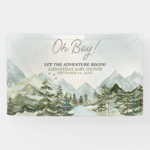 Banderoles Laisser l'aventure commencer le Baby shower des bo