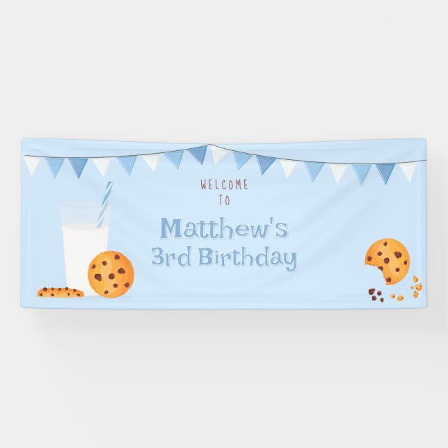 Banderoles Lait et cookies (Horizontal)