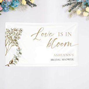 Banderoles L'amour est en fleurs Fête de mariage Pampas Grass