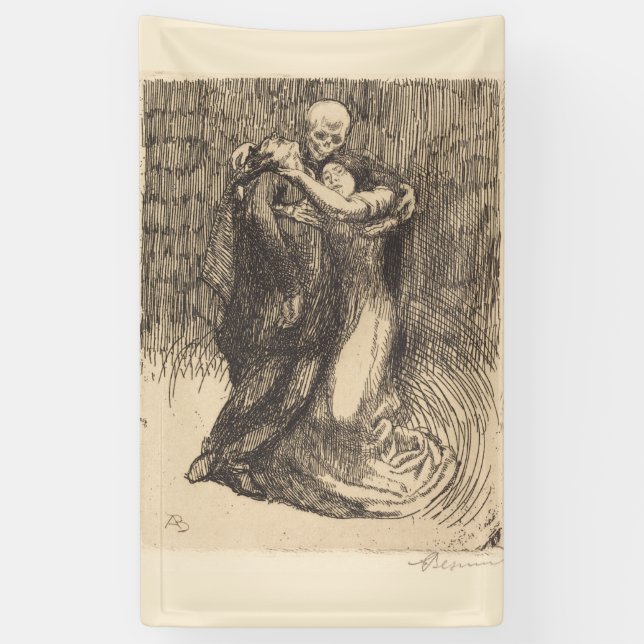 Banderoles L'amour reconnu (par Paul-Albert Besnard) (Vertical)