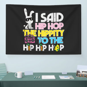 Banderoles Lapin de Pâques Hip Hop Hippity
