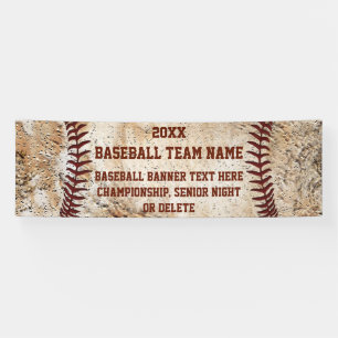 Banderoles L'apparence Vintage personnalisée BASEBALL BANNER