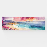 Large Mer Méditerranée violet Serenity