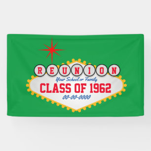 Banderoles Las Vegas Style Réunion Personnaliser