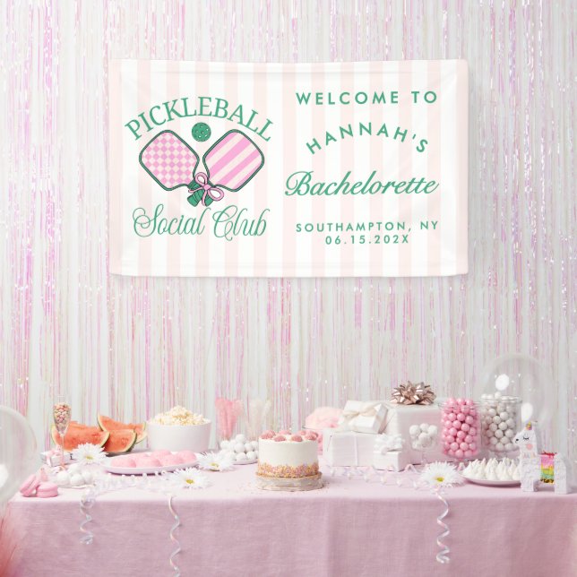 Banderoles Last Swing Before The Ring Pickleball Bach Weekend (Fête)