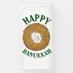 Banderoles Latkes Happy Hanoukka Chanukah Jours fériés juifs
