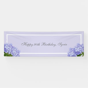 Banderoles Lavender Hydrangea Joyeux Anniversaire