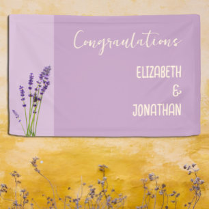 Banderoles Lavender Love Mariage