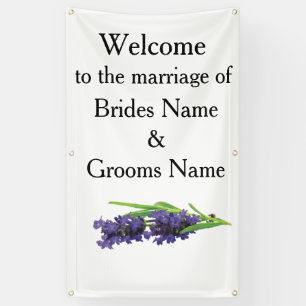 Banderoles Lavender Moderne Simple Élégante Idées De Mariage