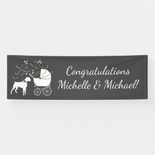 Banderoles Le Baby shower de Chien de Boxe Gris de Chien De P