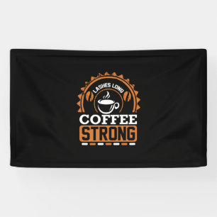Banderoles Le Café Arrive Longue Et Café