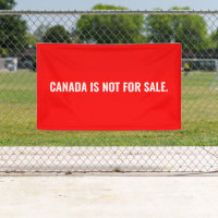 Le Canada n'est pas à vendre texte blanc rouge min