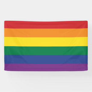 Banderoles Le drapeau arc-en-ciel