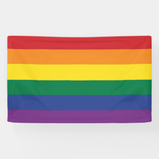 Banderoles Le drapeau arc-en-ciel