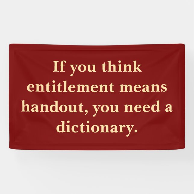 Banderoles Le droit n'est pas un document (Horizontal)