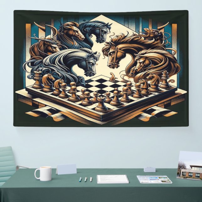 Banderoles Le jeu des chevaliers - les échecs rencontre l'ima (Salon professionnel)
