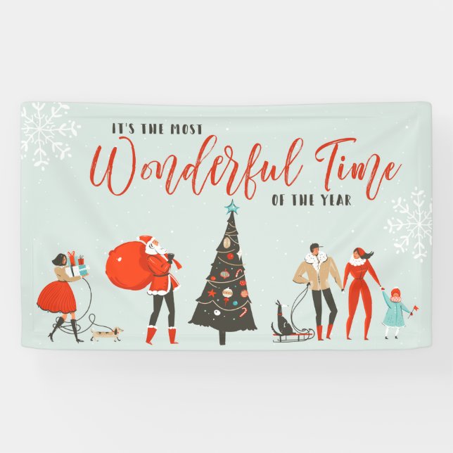 Banderoles Le Temps le plus merveilleux de l'année | Noël (Horizontal)