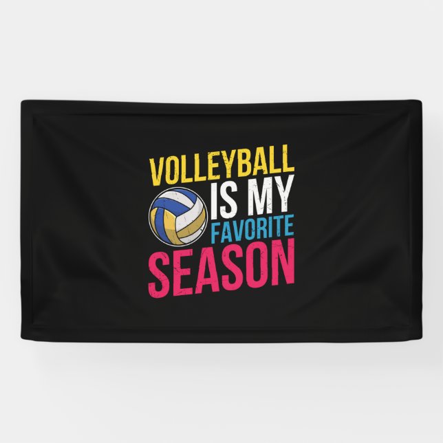 Banderoles Le volley-ball est ma saison préférée (Horizontal)