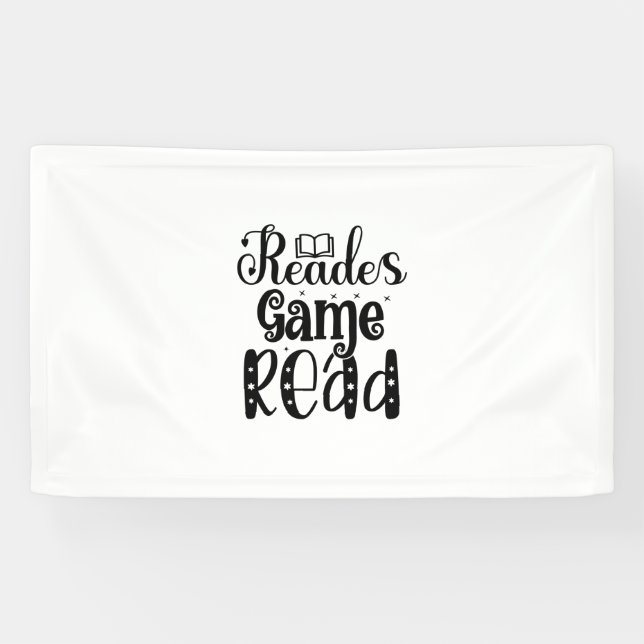 Banderoles Lecture d'art de Reades Game Lire (Horizontal)