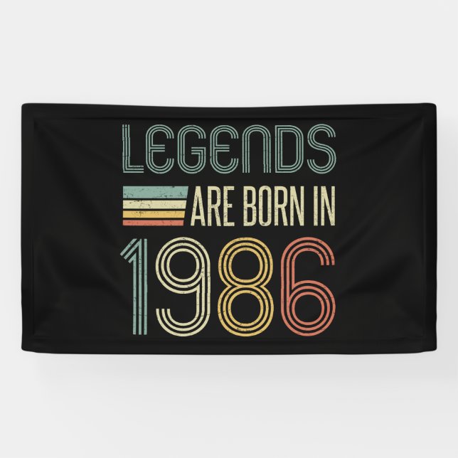 Banderoles Légendes 40e anniversaire 1986 (Horizontal)
