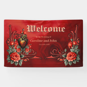 Banderoles L'élégance gothique du coeur