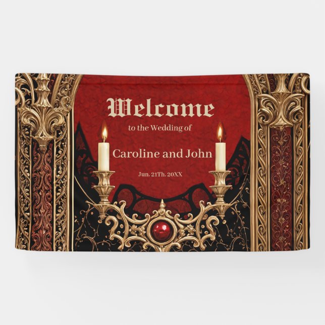 Banderoles L'élégance sombre du style gothique. (Horizontal)