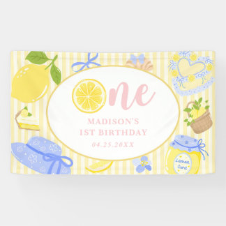 Banderoles Lemon Citrus Summer Lemonade 1st Birthday Party 