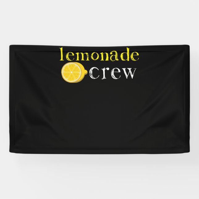 Banderoles Lemonade Crew Cute Lemonade Stand Workers (Horizontal)