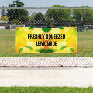 Banderoles Lemonade fraîchement pressée