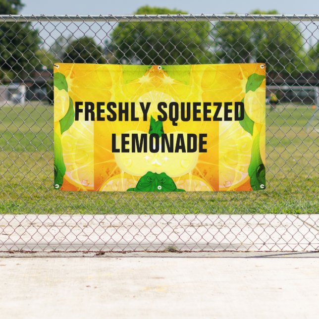 Banderoles Lemonade fraîchement pressée 3X5 (En situation)