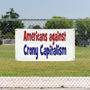 Banderoles Les Américains contre le capitalisme de la corrupt