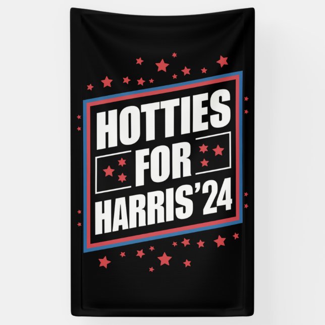 Banderoles Les canons pour Kamala Harris  (Vertical)